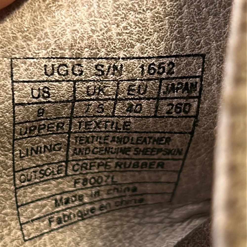 UGG almost new leather espadrille wedge sandals